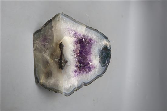 An amethyst geode, height 19cm